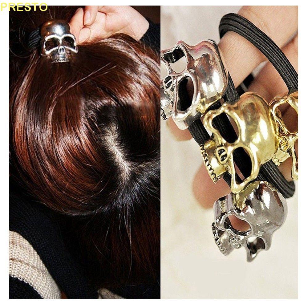 PRESTO Metal Skull 1 ชิ้น Girl Vintage Punk Hairband