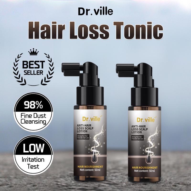 Dr.ville Hair Tonic Hair Growth Serum Anti Hair Loss Serum Hair Loss Root Booster Tonic 50ml Hair Ca