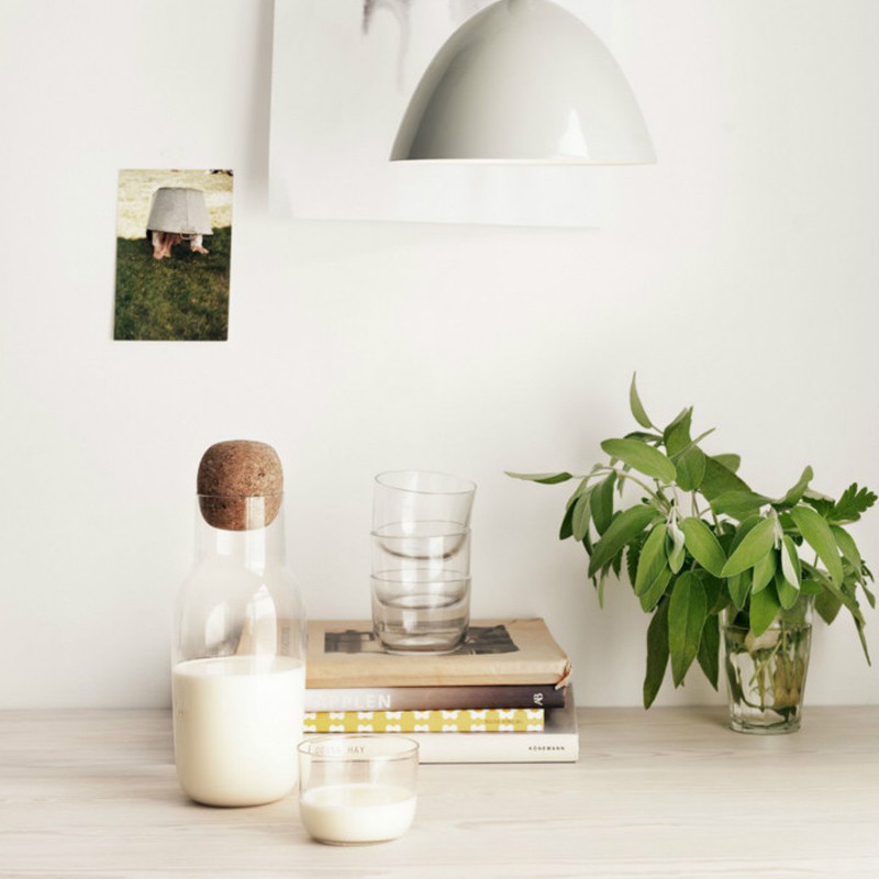 丹麦Muuto Corky Carafe&glasses  แก้ว 木水壶杯子