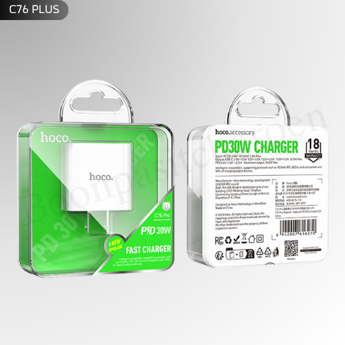 hoco c76plus หัวชาร์จ30W