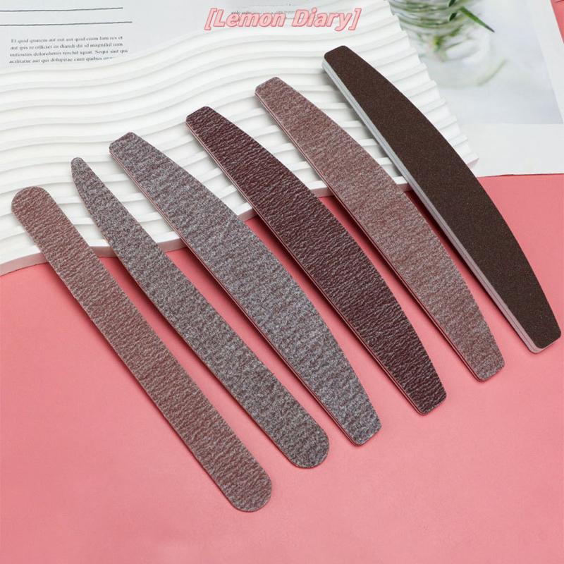 แอลดี| Pro เล็บตะไบเล็บ Dual Sided Nail Care เครื่องมือ Buffing Sanding Halfmoon รูปร่างเล็บล้างทําความสะอาดได้ 100/150/180/240 Grit ใหม่ ราคา ถูกที่สุด ดีลบีเคเค แกลเลอรีภาพที่ 7