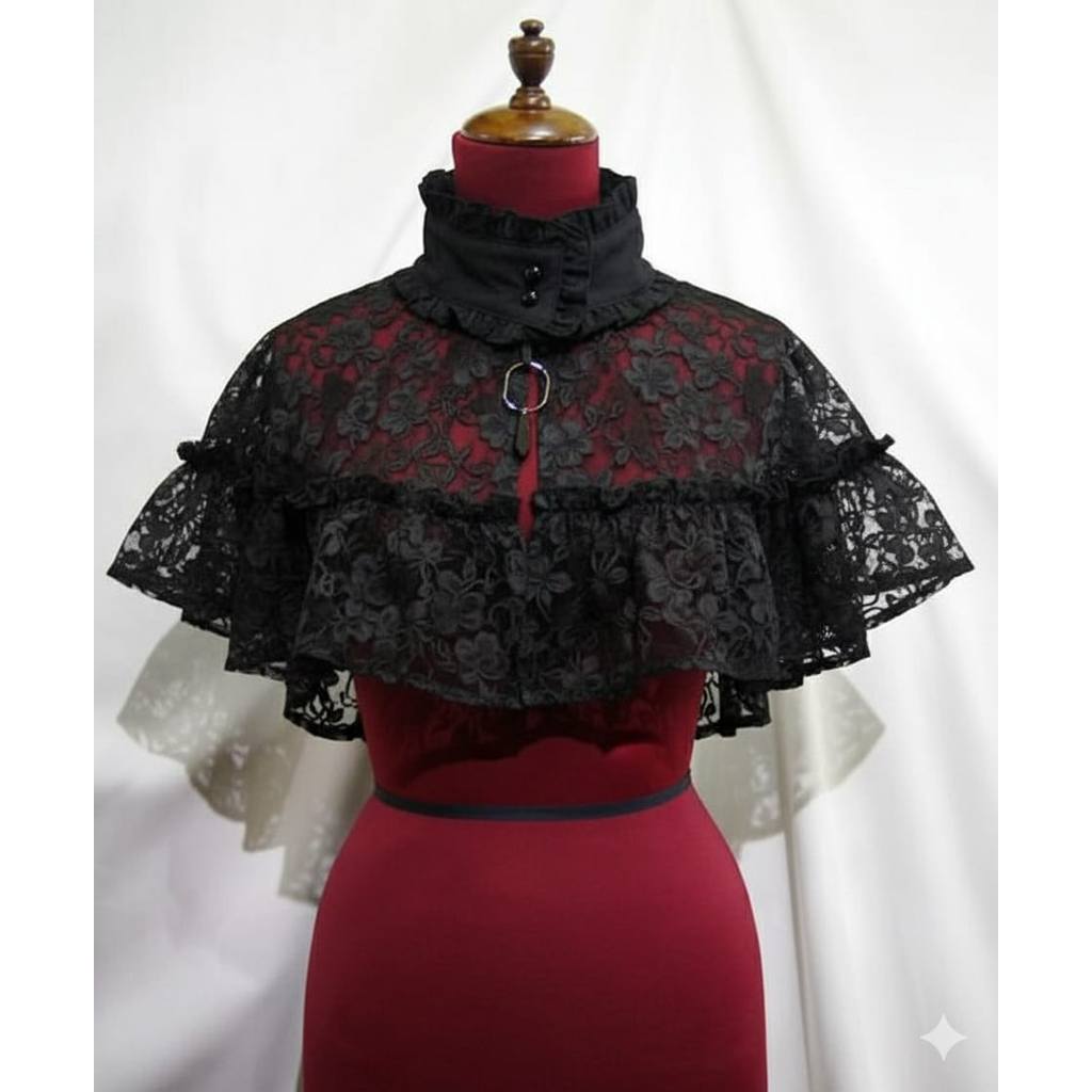 Viyo cape เสื้อลูกไม้ผู้หญิงยาว 35 ซม.