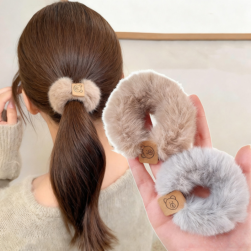 Scrunchie แหวนผม เครื่องประดับผมที่นุ่มและอ่อนโยน