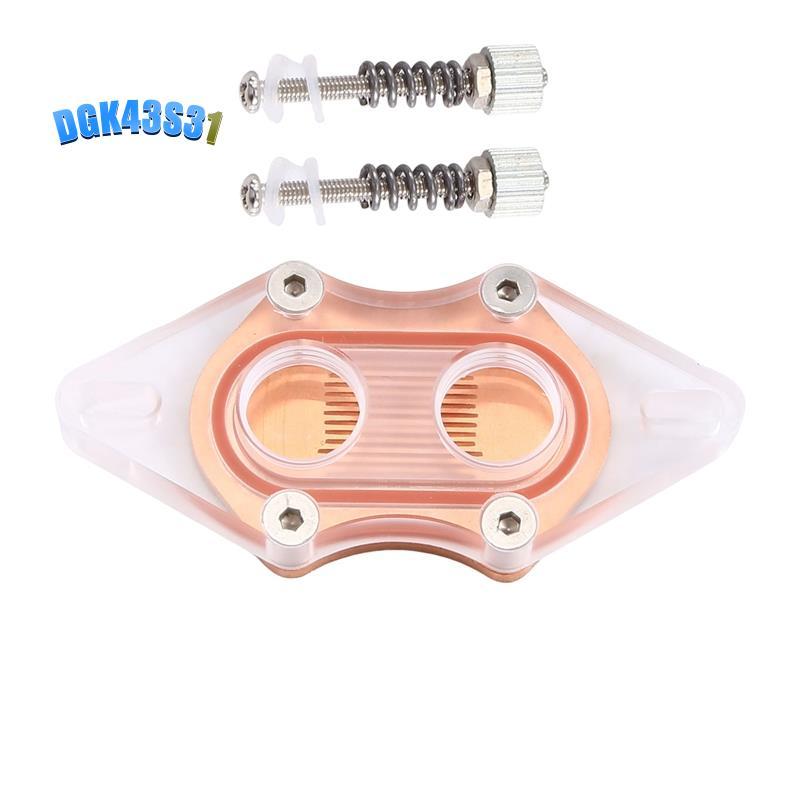 dgk43s31CPU Water Cooling Block Cooler อะคริลิคโปร่งใส South Bridge Northbridge Block สําหรับคอมพิวเ