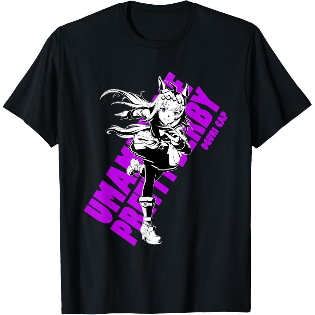 เสื้อยืด Oguri Cap Anime ลาย Umamusume: Pretty Derby "Ashen Miracle" ผ้าฝ้าย 100% พิมพ์ลายสไตล์ Unis