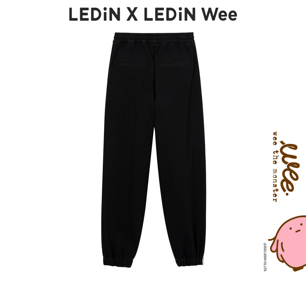 Komachi Denim Jogging Pants สไตล์_preppy_สำหรับฤดูหนาว