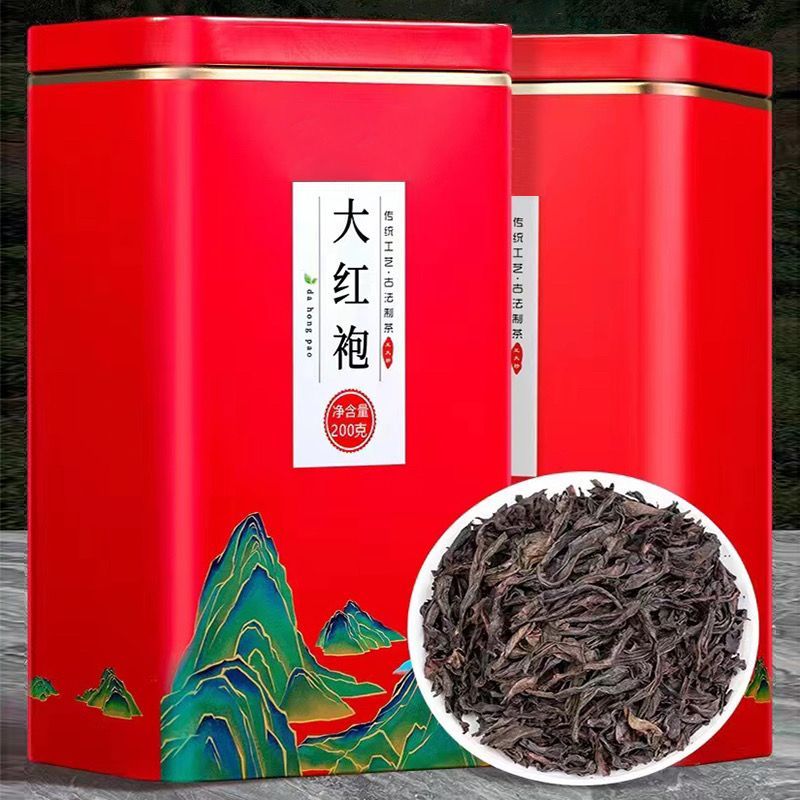大红袍茶叶新茶高山浓香型岩茶乌龙茶大红袍肉桂茶叶ggDahongpao Tea New Tea Alpine Luzhou-flavor Rock Tea Black20251028