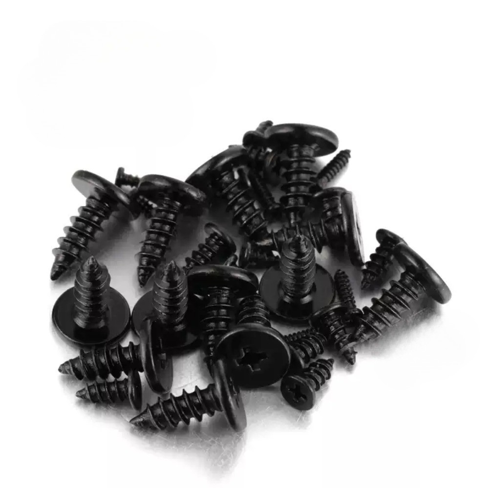 น็อต สกรู หัวแบนบาง แฉก T+สีดํา เกลียวปล่อย / Truss an Head Phillip Tapping Screw Pan Head Black M1.2/M1.4/M1.7/M2/M2.3/M2.6/M3/M3.5/M4 * L3-30 มม.SZ-ZY4 - รูปที่ 3