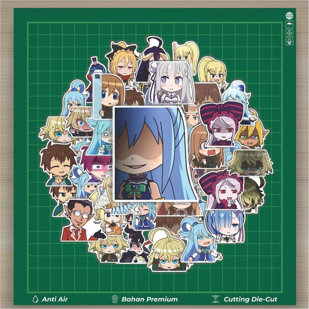 ร้อน 50 ชิ้น ISEKAI QUARTET สติกเกอร์แฟชั่นรถยนต์ Decal Cool การ์ดอัลบั้มไวนิลที่กําหนดเองกันน้ํา-คว