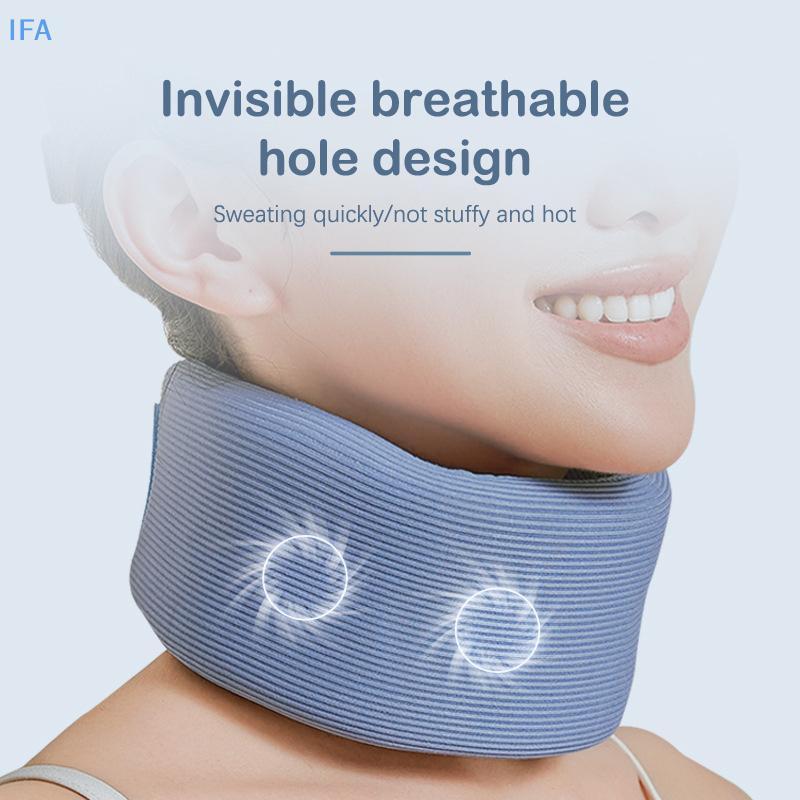 IFA 1 แพ็คคอสนับสนุนปรับคอปากมดลูกฟองน้ําคอ Protector สําหรับ Sleep Relief คอปวด Breathable คอสนับสน