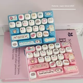 HabitatPort 26 Key Dpression คีย์บอร์ดน่ารัก Fidget ของเล่น Creative Office ตกปลา Artifact สําหรับความเครียดบรรเทา th