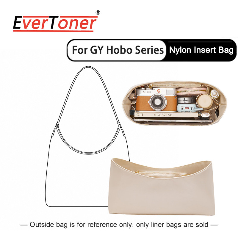 EverToner GY Hobo Bag Organizer ใส่ไนลอนด้านใน Soft Structured 3D Support Bag Shaper