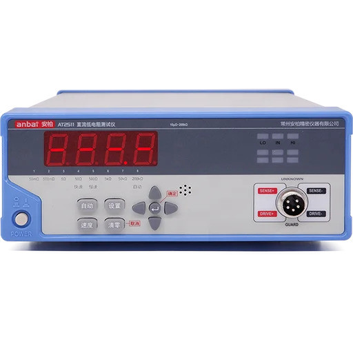 ในสต็อก Anbai AT2511 Micro Ohm Meter 10micro Ohm-200k Ohm DC Low Resistance Tester-&**