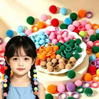 1เซ็ตสาวที่มีสีสันไนล่อนยืดหยุ่นเชือกผมหางม้าถือผูกผมขนาดเล็กยางรัดเด็กอุปกรณ์ผมขายส่ง