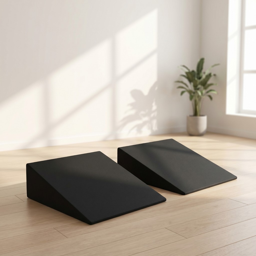 Fitness Wedge Block ทนต่อการกดทับ Squat Wedge Block ความเข้มสูง Heel-Elevated สําหรับนักกีฬา, หมอบ, 