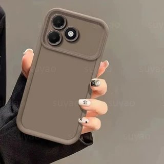 สําหรับOppo A6C 2026 ซิลิโคนเหลวเคสโทรศัพท์หรูหราสีทึบปลอกOppoA6Cกันกระแทกป้องกันปกหลัง
