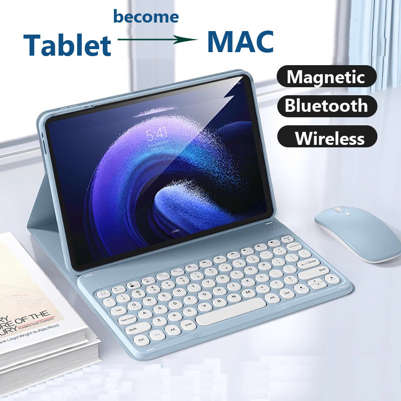 เคสสําหรับ Lenovo Tab K11 / K11 Plus / Y700 4 Gen รอบ Capkey คีย์บอร์ดไร้สาย Folio Flip Stand Cover