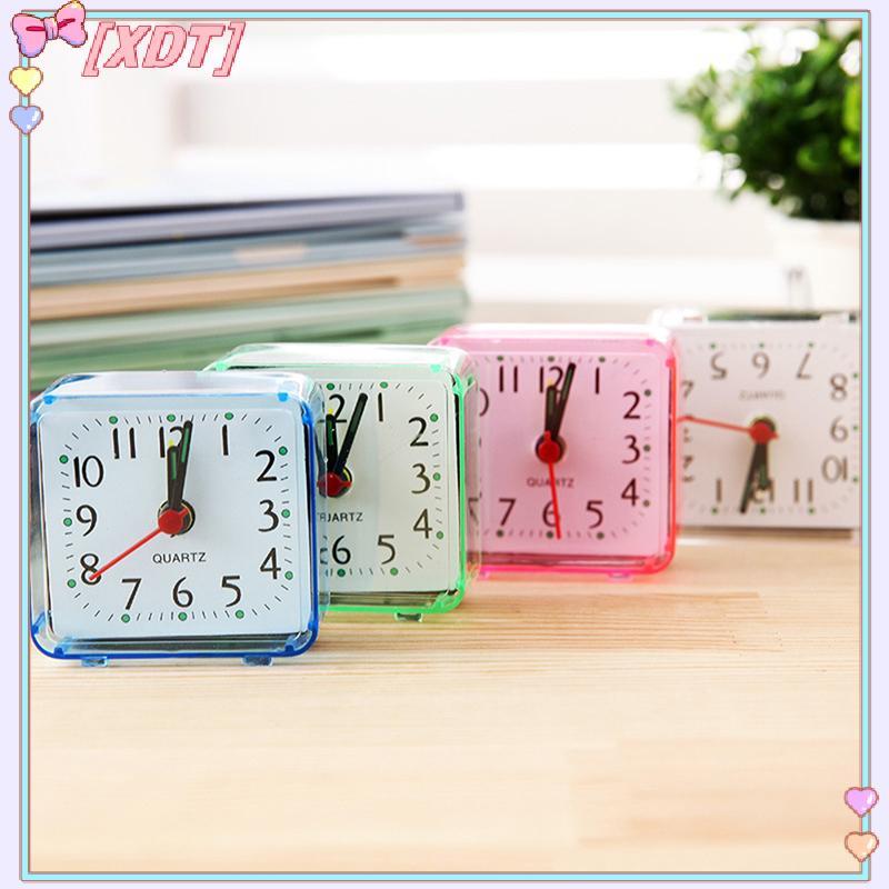 XDT น่ารักนักเรียน Analog Alarm Clo Squarepact เดสก์ท็อปข้างเตียงตกแต่งอิเล็กทรอนิกส์ KCP