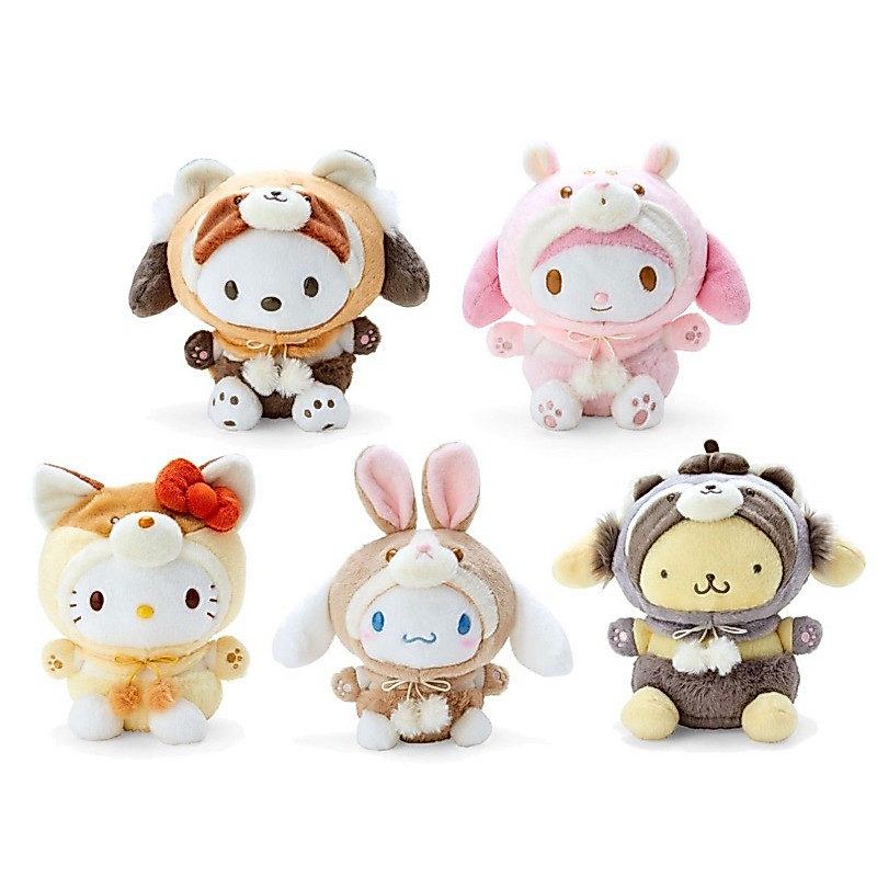 ตุ๊กตา Sanrio คอลเลคชั่น ฮู้ดสัตว์ ( Forest Animals )
