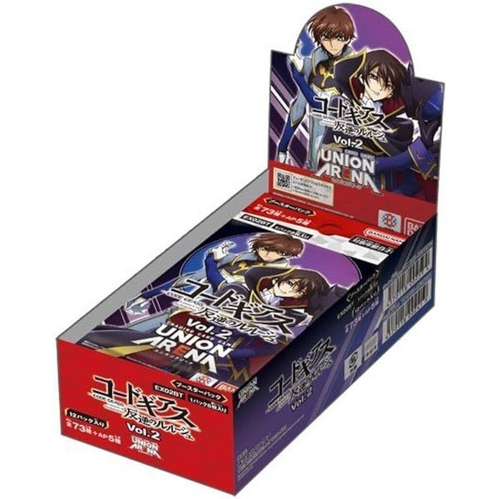 Bandai Union Arena Extra Booster Box EX02BT Code Geass Vol.2 แบบกล่อง (12 ซอง) 4570118002419 (การ์ด)