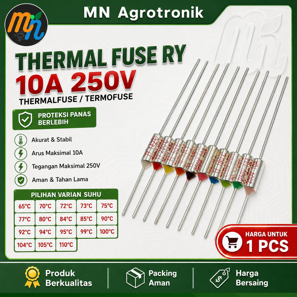 Thermofuse RY 10A 250V Thermalfuse Thermofuse ฟิวส์ความร้อน Magic Com Part 1