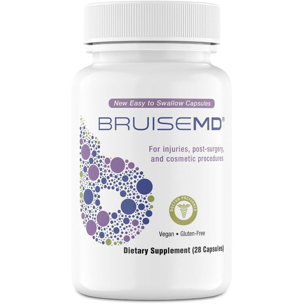 Arnica 1,000mg and Bromelain 00mg ,00GDU/g Supplement for Bruising and Swelling, Easy to Swallow Cap
