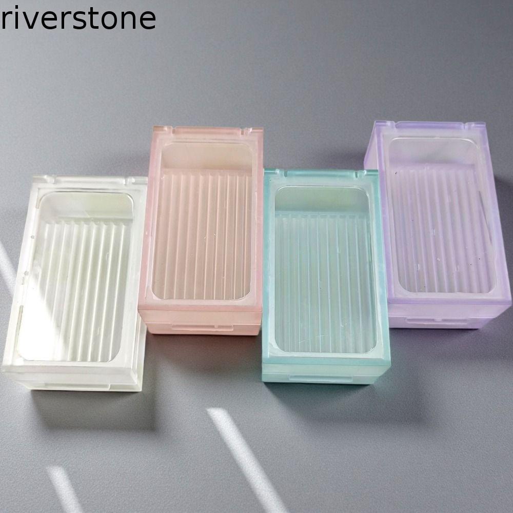 RIVERSTONE Fuse Bead Sorting Storage Box, Double Layer 2 in 1 Fuse Bead Organizer Box, Bean-Pinning 