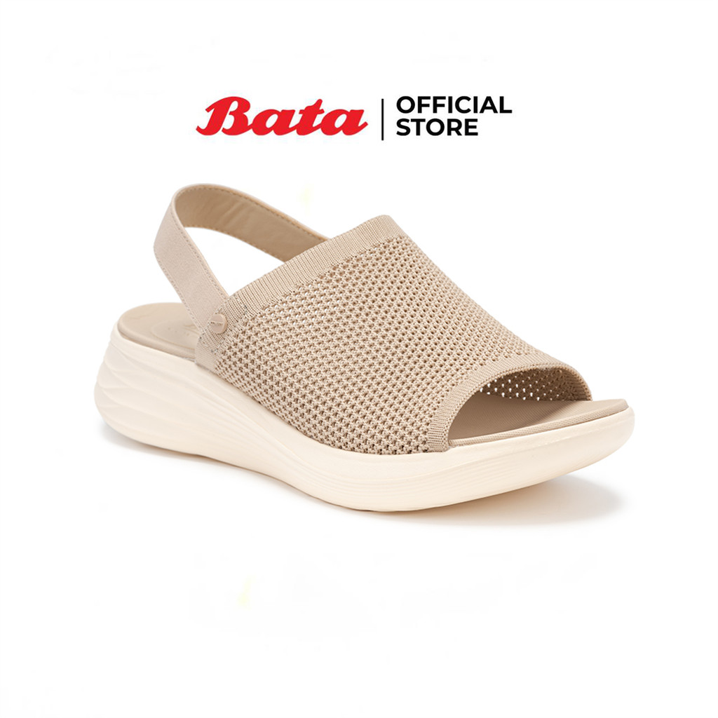 Bata บาจา Comfit รองเท้าเพื่อสุขภาพ รัดส้น สูง 1.5 นิ้ว สำหรับผู้หญิง รุ่น BLOOM สีเบจ 6018002
