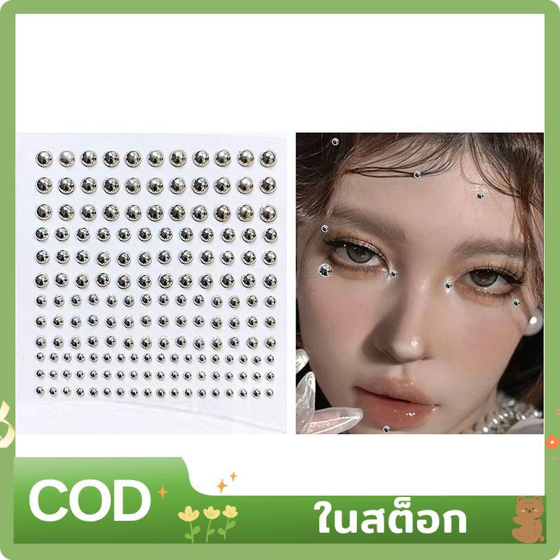 165/180 ชิ้นคริสตัล Rhinestone จมูก Studs ปลอม Stick On Body Gems ไม่มีเจาะ Lip Gems สําหรับผู้หญิงวัยรุ่นตกแต่งใบหน้า