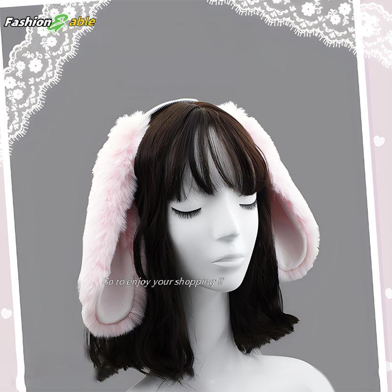 แฟชั่น.shop03 น่ารักกระต่ายหูตุ๊กตากระต่ายผม Hoop Headwear คอสเพลย์เครื่องแต่งกายอุปกรณ์เสริมผมสําหร