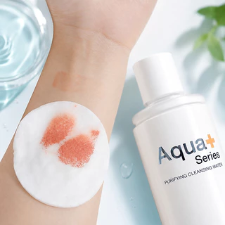 ( คลีนซิ่งน้ำ ทำความสะอาดเครื่องสำอาง พร้อม ดูแลปัญหาสิว ) Aqua+Series Purifying Cleansing water เช็ดคราบอุดตัน
