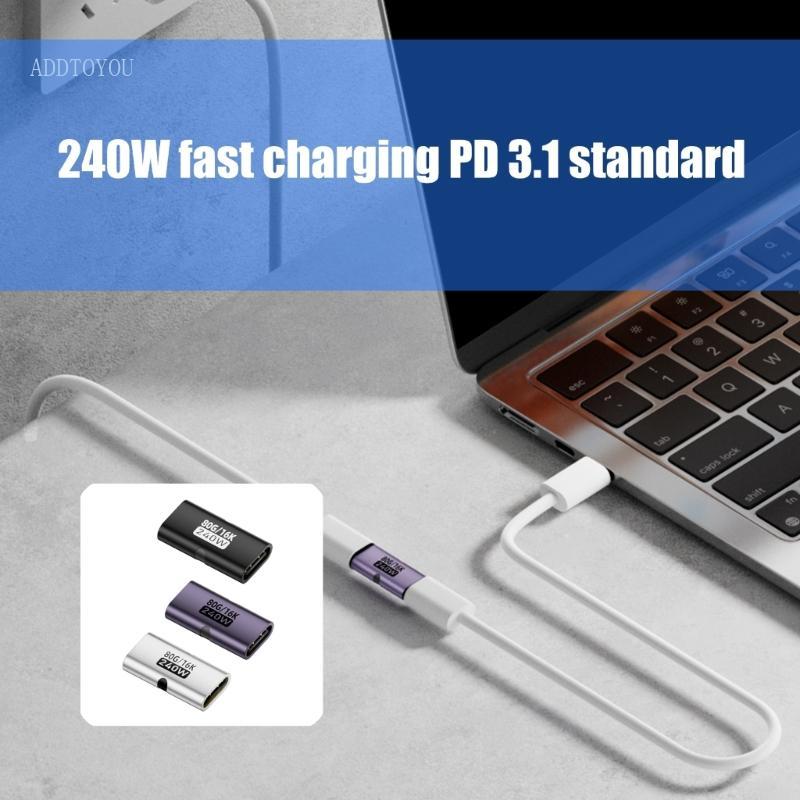 อะแดปเตอร์ USB4 0 สากลสําหรับอุปกรณ์ Type c หลายความเร็ว 80Gbps