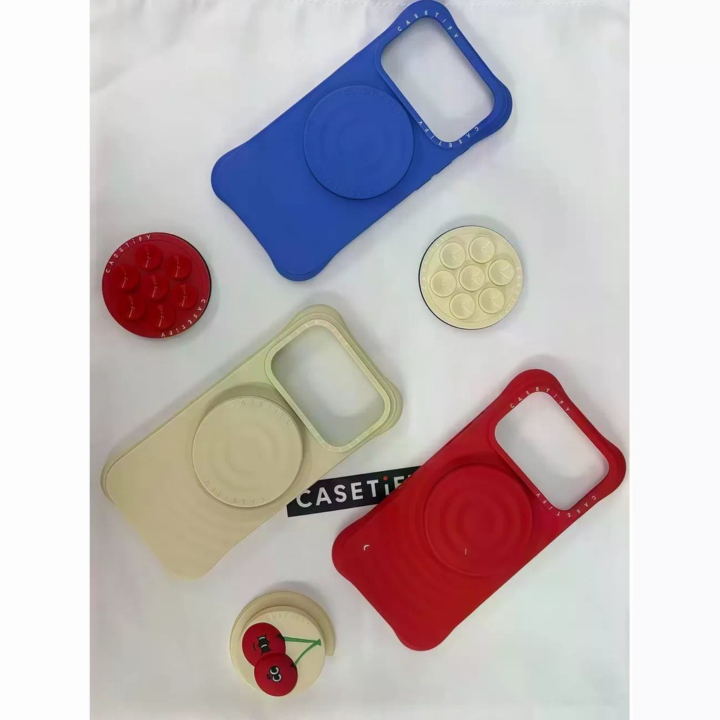 CASEti New Color Ice Berry Blue Phone Case Tomato Red Magnetic Wave Case iPhone17ProMax iPhone Case