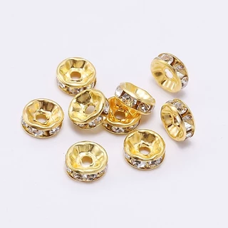 St.kunkka 50 ชิ้น/ ล็อต ข้อเพชร พร้อมส่ง ตัวคั่นลูกปัด ลูกปัดคริสตัล สำหรับทำเครื่องประดับแฮนด์เมด DIY