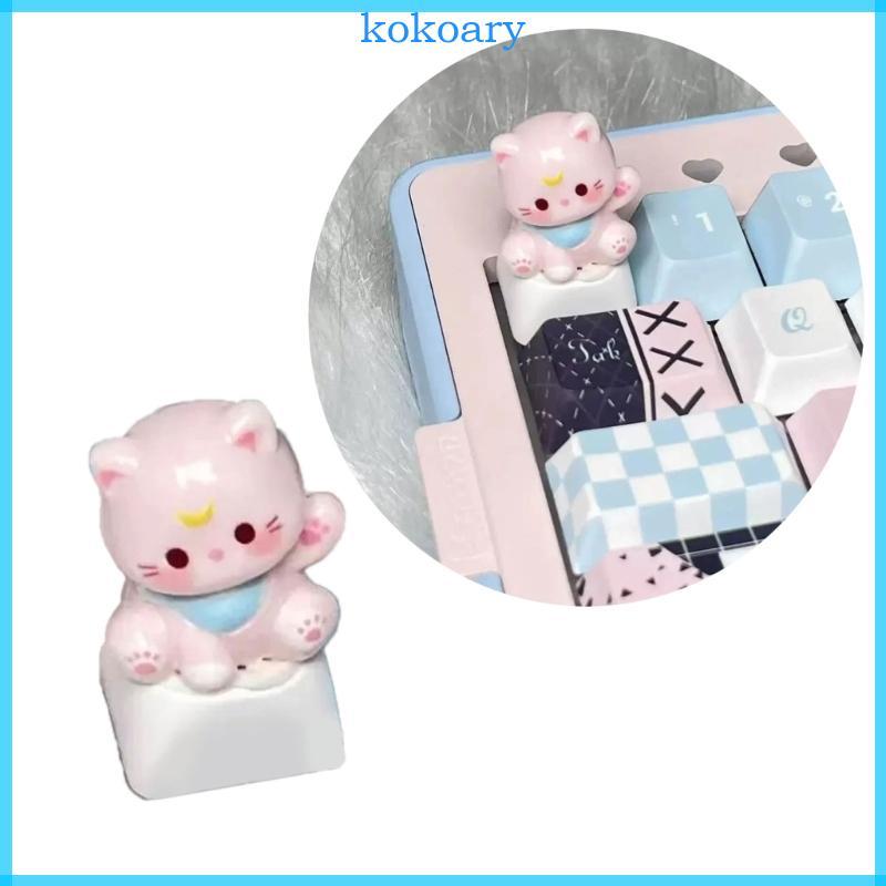 KOK 3D Keycap ESC Anime Keycap การ์ตูนแมวหัวส่วนบุคคล Keycaps สําหรับเล่นเกมและพิมพ์