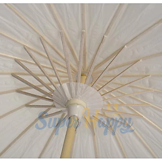 ร่มไม้กระดาษสีขาว DIY ขนาด 20CM,30CM,40,60CM Paper umbrella