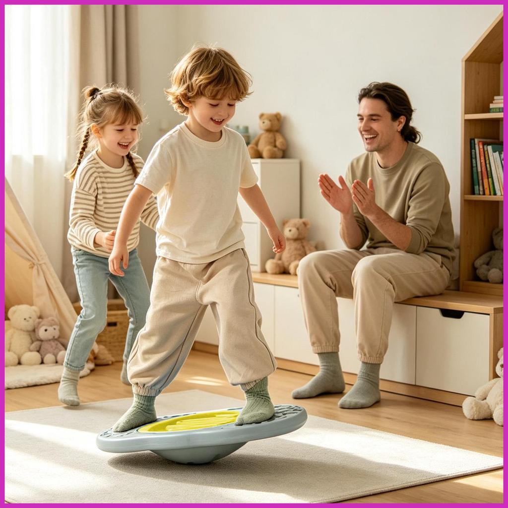 Wobble Board เขาวงกตท้าทาย Core การฝึกอบรมของเล่นลูก Sensory Wobble Board สําหรับชายหญิง verasath