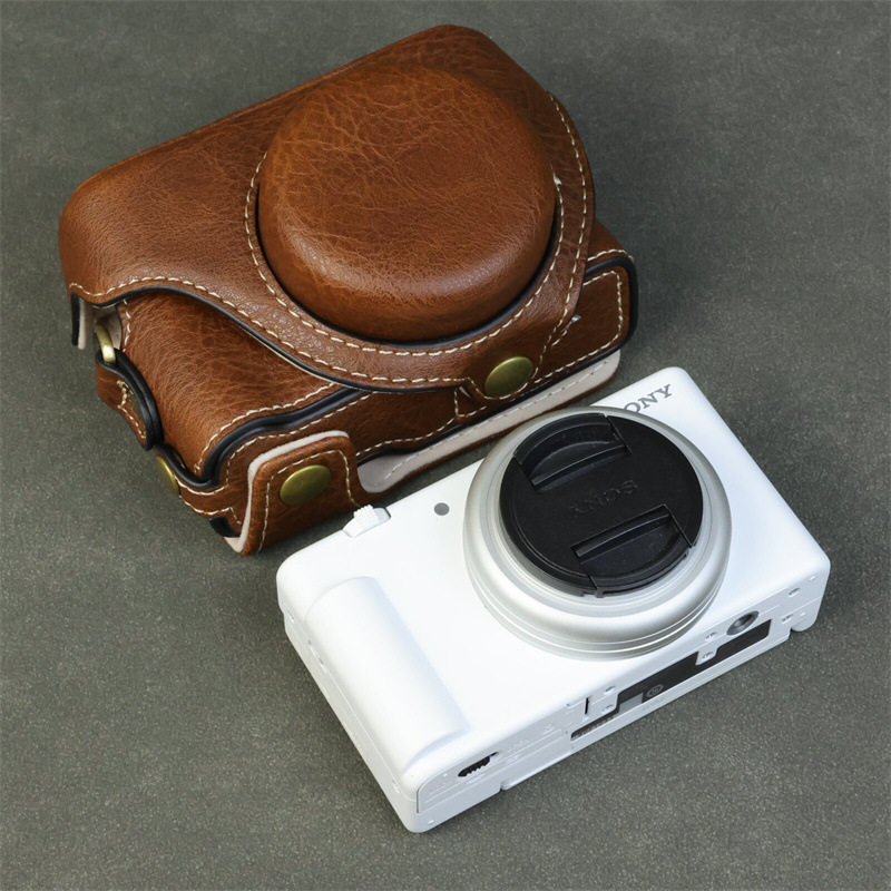 เหมาะสําหรับกระเป๋ากล้อง Sony zv1 รุ่นที่สอง Sony zv1f เคสหนัง Retro รวมทุกอย่าง zv1m2 ฐานจัดเก็บ La