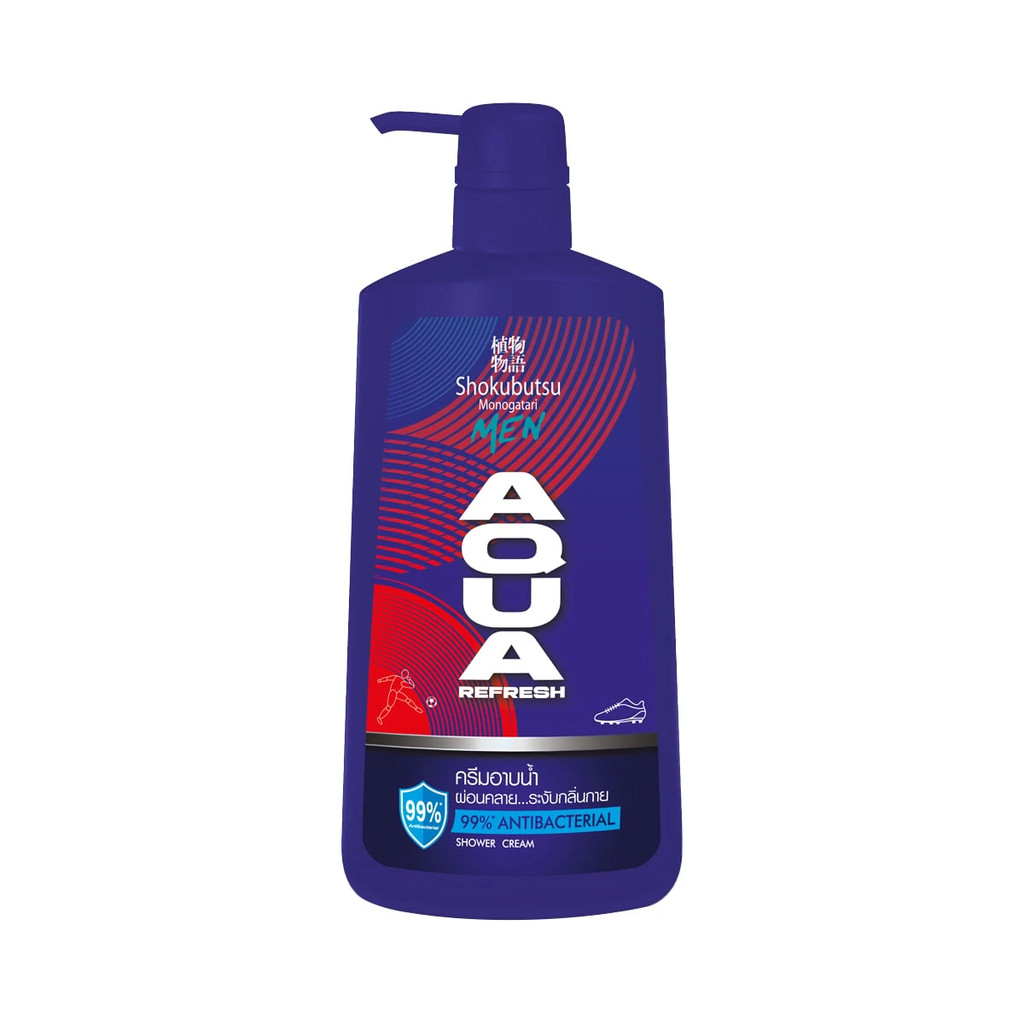 โชกุบุสซึ โมโนกาตาริ เมน ครีมอาบน้ำ อควา รีเฟรช 400 มล. SHOKUBUTSU MONOGATARI Men Shower Cream Aqua Refresh 400 ml.