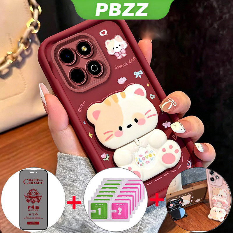 สําหรับ honor X8B X8A x8c x8d x6d x6c 4g X6B X6A X6S X8 5G เคสโทรศัพท์กันกระแทกออกแบบพร้อมผู้ถือเซรา