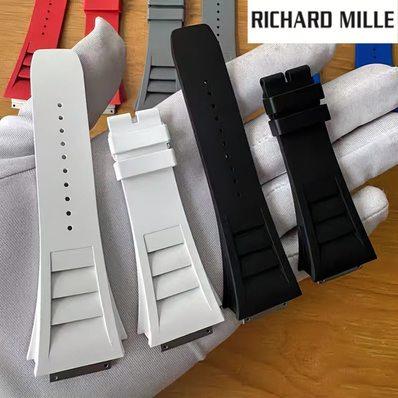 {FKM Rubber }Strap for Richard Mille RM35-01 RM35-02 RM055 RM030 RM011 – Fluoroelastummer Band with 