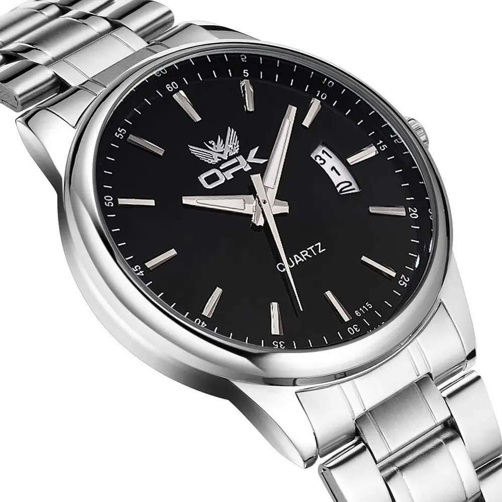 Original Silver Men Opk Watch, กันน้ํา 6010