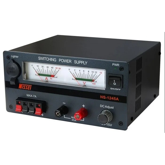 รับประกัน NS-1245A 13.8V แหล่งจ่ายไฟโหมดสลับ 45Amps แบบปรับได้**&-
