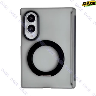 เคสแม่เหล็กสําหรับ Samsung Galaxy Z Fold 8 Ultra 7 6 5 พื้นผิวที่เหมาะกับผิว 360° ขาตั้งแหวนแม่เหล็กที่ถอดออกได้กันกระแทกบางเฉียบครอบคลุมกันชน ZFold6 ZFold8Ultra