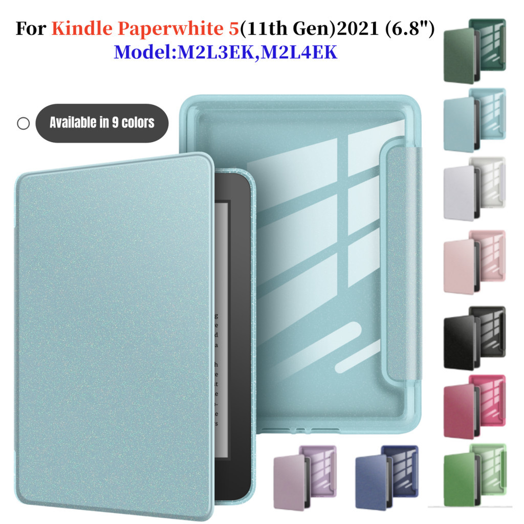 Glitter แม่เหล็กอะคริลิคสําหรับ Kindle KPW5 11Gen 6.8 "2021 M2L3EK/M2L4EK Auto Sleep Wake