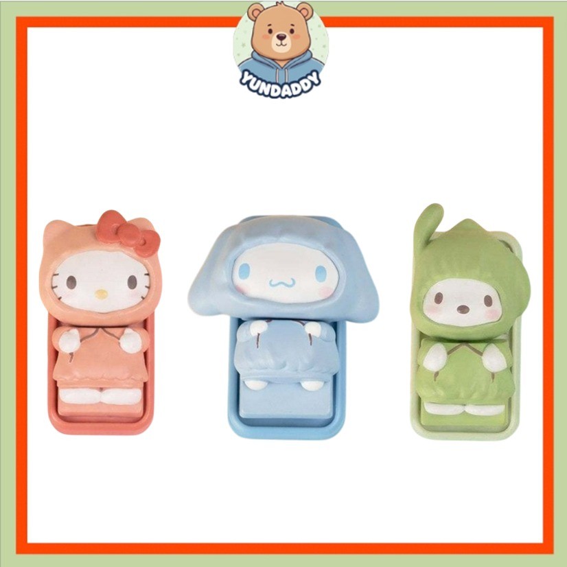 [ROYCHE] ปลอกกุญแจฟิกเกอร์ Sanrio Character charm กระเป๋า (Kitty / Cinnamoroll / Pochacco)