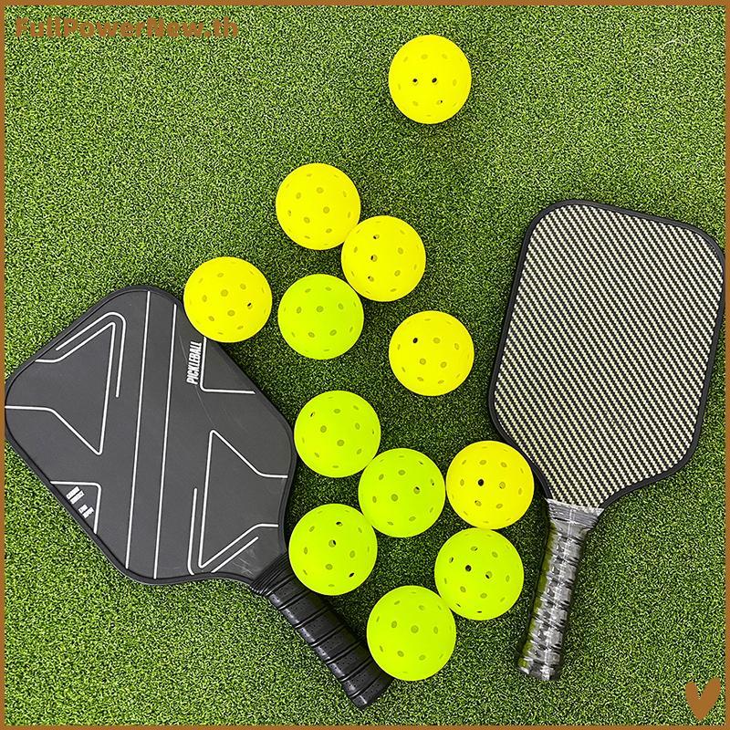 POWER 1/3pcs Pileball Balls กลางแจ้ง 48 หลุมการฝึกอบรม Pileball อุปกรณ์เสริม 74 มม.มาตรฐาน Pile Ball