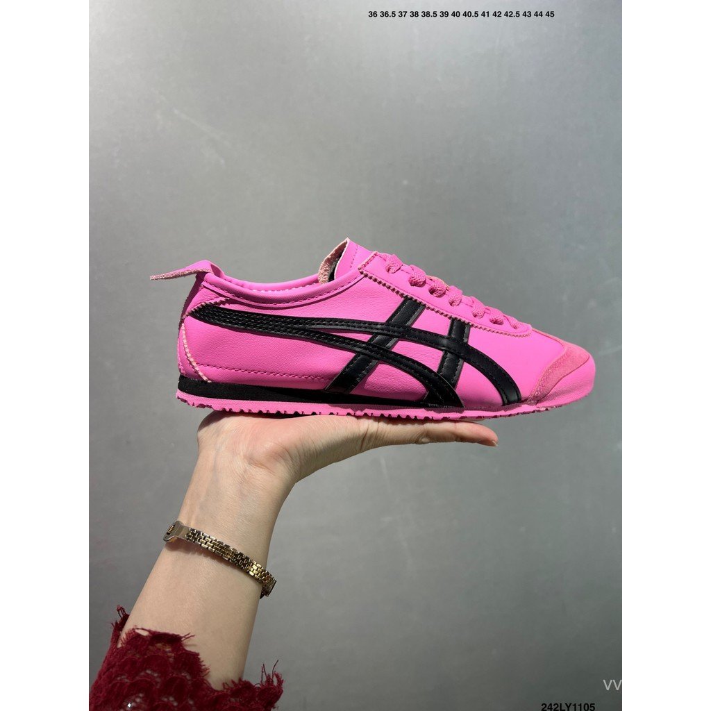 2026Asics Onitsuka Tiger รองเท้า/Onitsuka Tiger Mexico 66 รองเท้าผ้าใบรองเท้าผ้าใบแบนผู้ชายผู้หญิงสไ