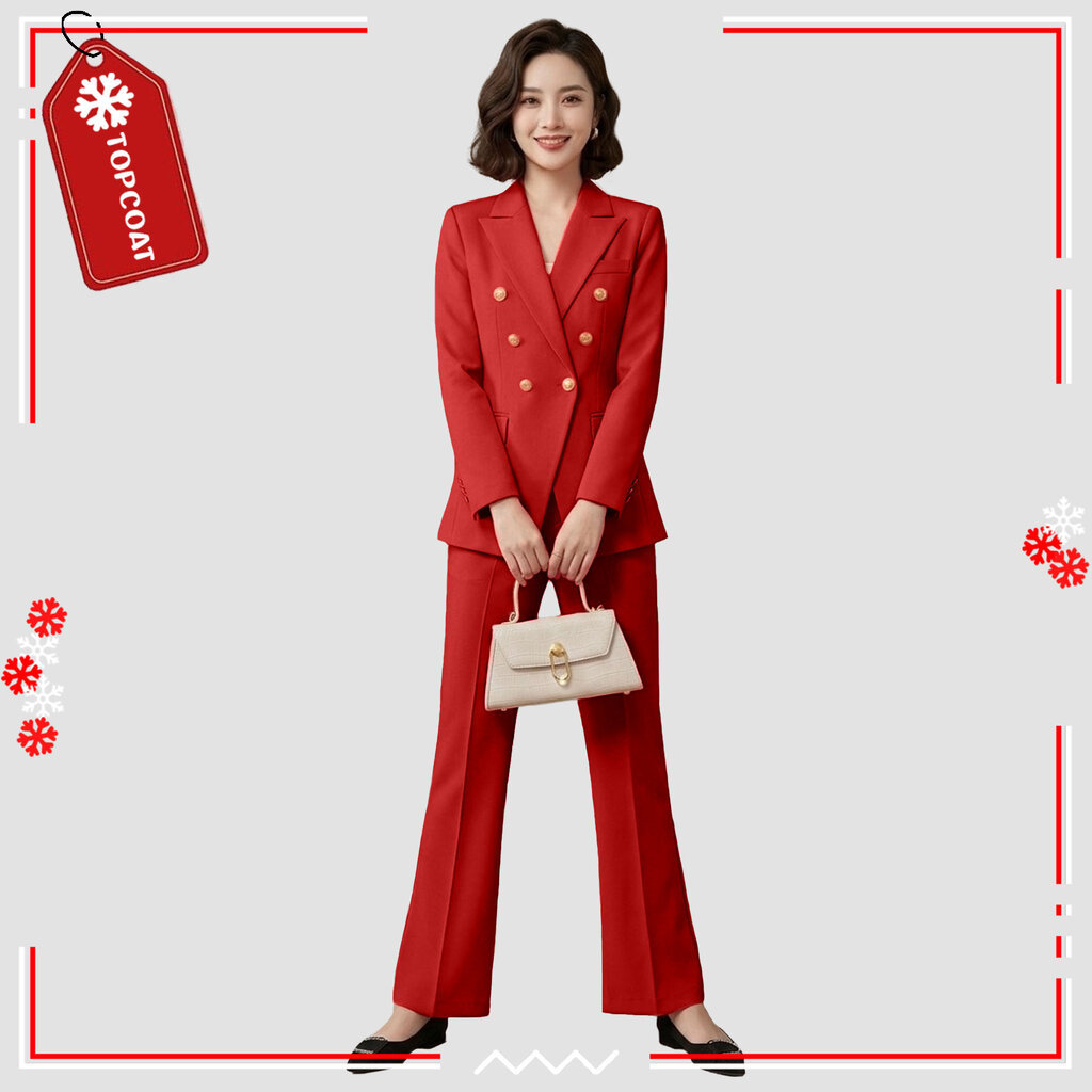 توب كوت طقم بدلة Lady Boss ـ نسائي — صورة 6