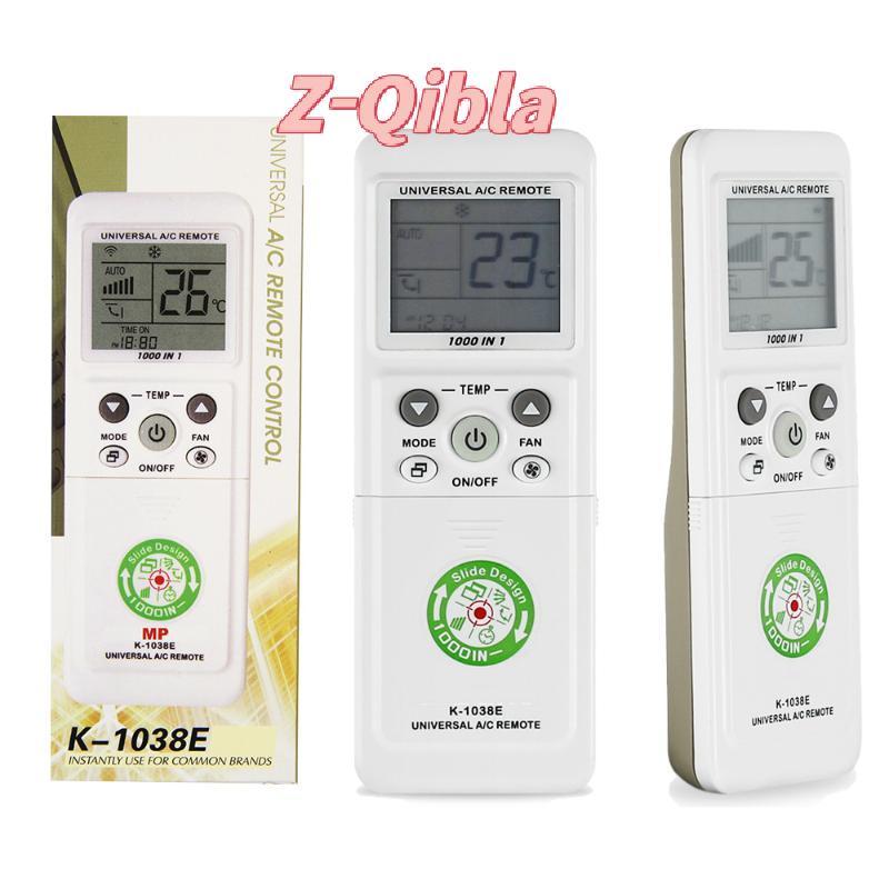 [Z-Qibla-t] 1000-in-1 Universal AC Remote Replacement 1 ชิ้น K-1038E วัสดุทนทานสําหรับบ้านร้านอาหารเ